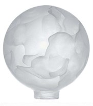 Samlepære Globe glas Marmor 125Ø 31,5mm gevind (Passer til adaptor 7001127)